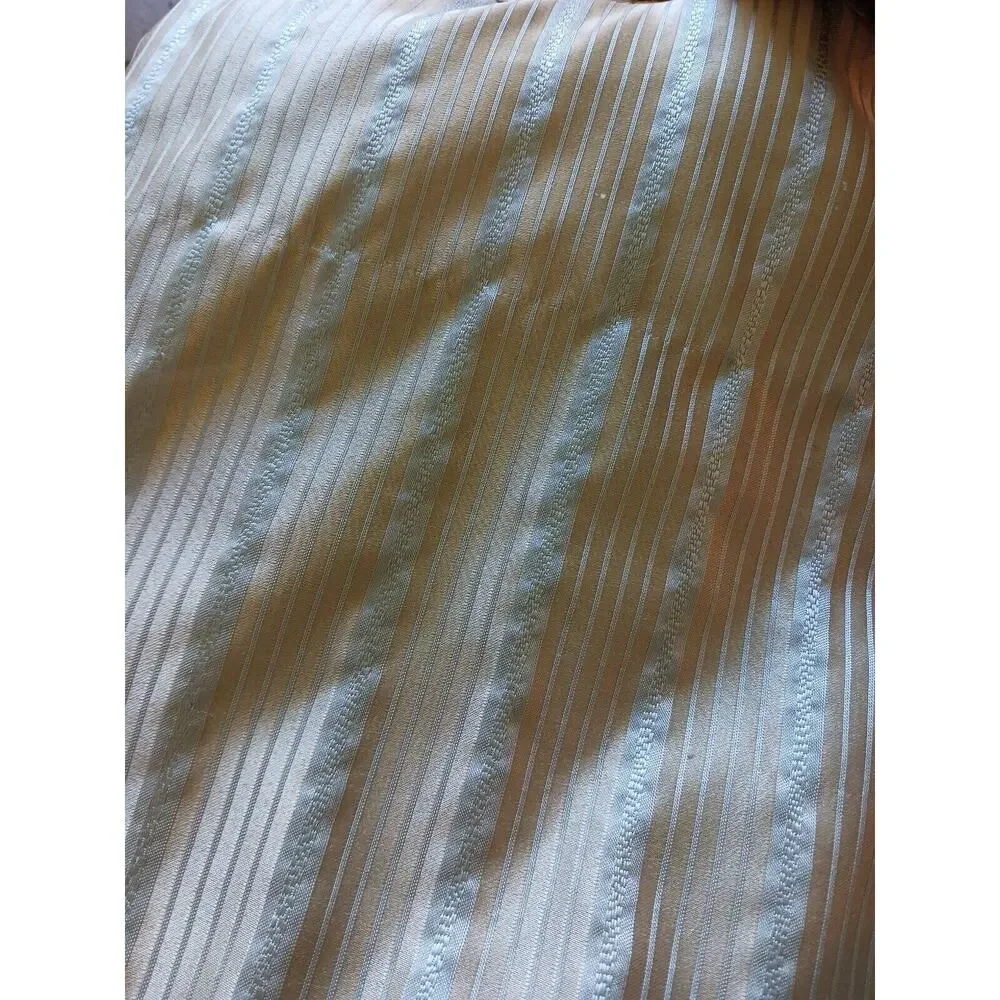 Satin Throw 55 x 47 Baroque LT BLUE Silky Bed Sofa Chair Home Baby Blanket Vntg